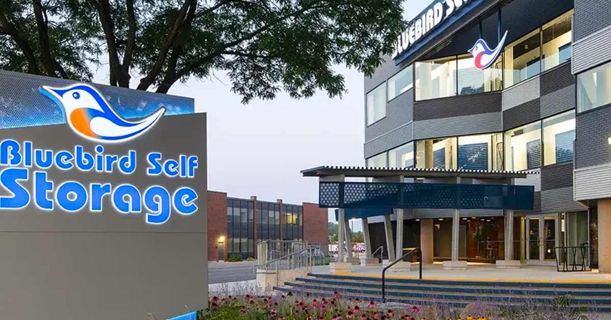 Self storage property management company's newly released facility.